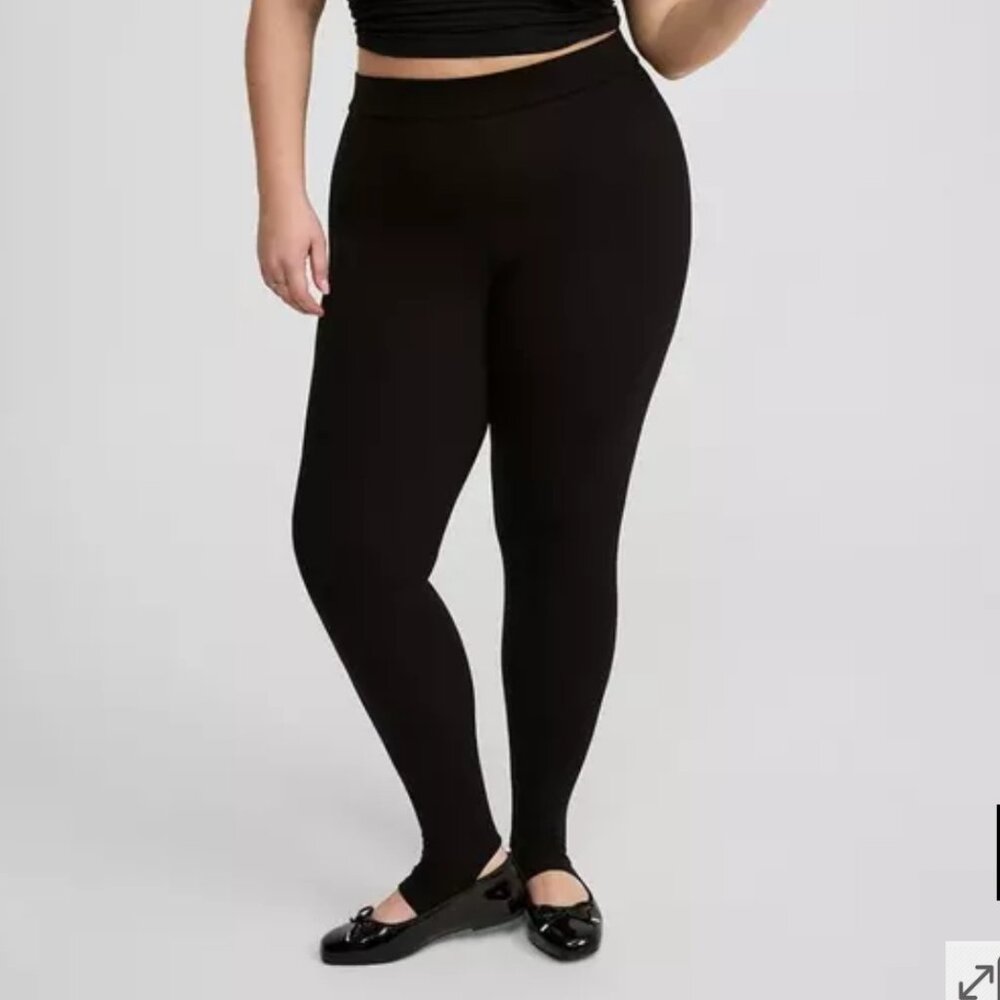 Torrid black stirrup leggings full length 2x
